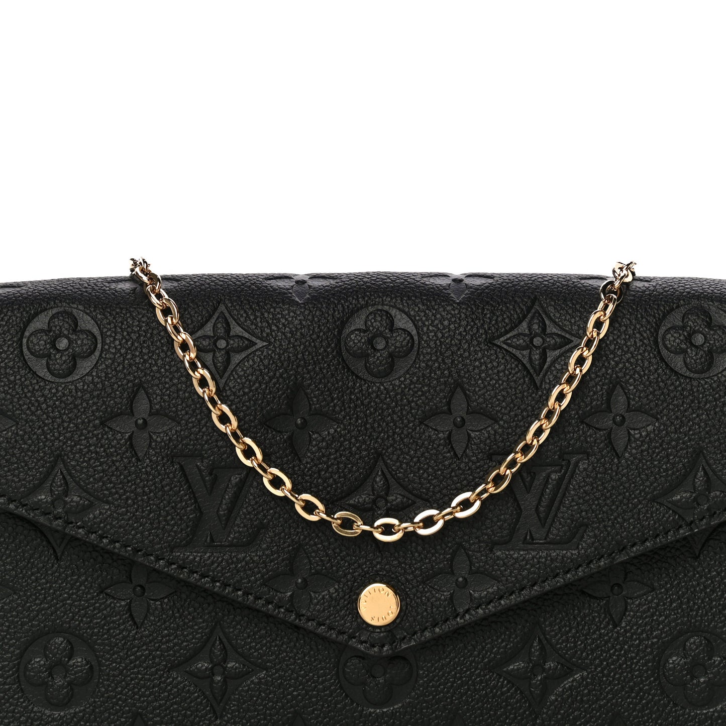 Empreinte Pochette Felicie Chain Wallet Black