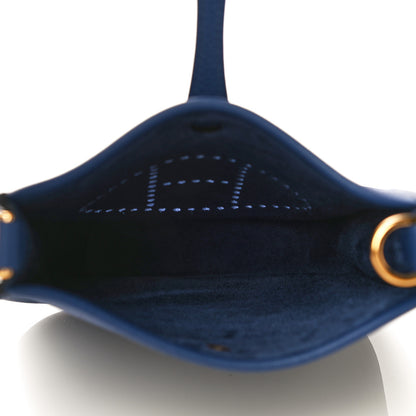 Hermes Taurillon Clemence Amazone Evelyne TPM Blue Saphir Blue Indigo 8 of 10