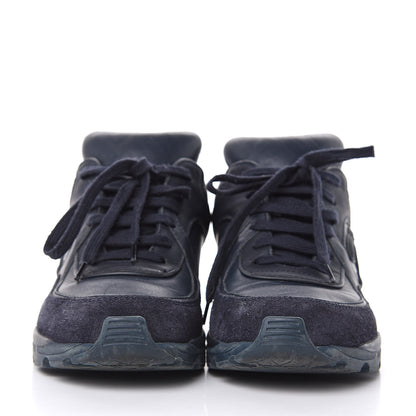 Chanel Suede Calfskin CC Sneakers 36 Blue 2 of 11