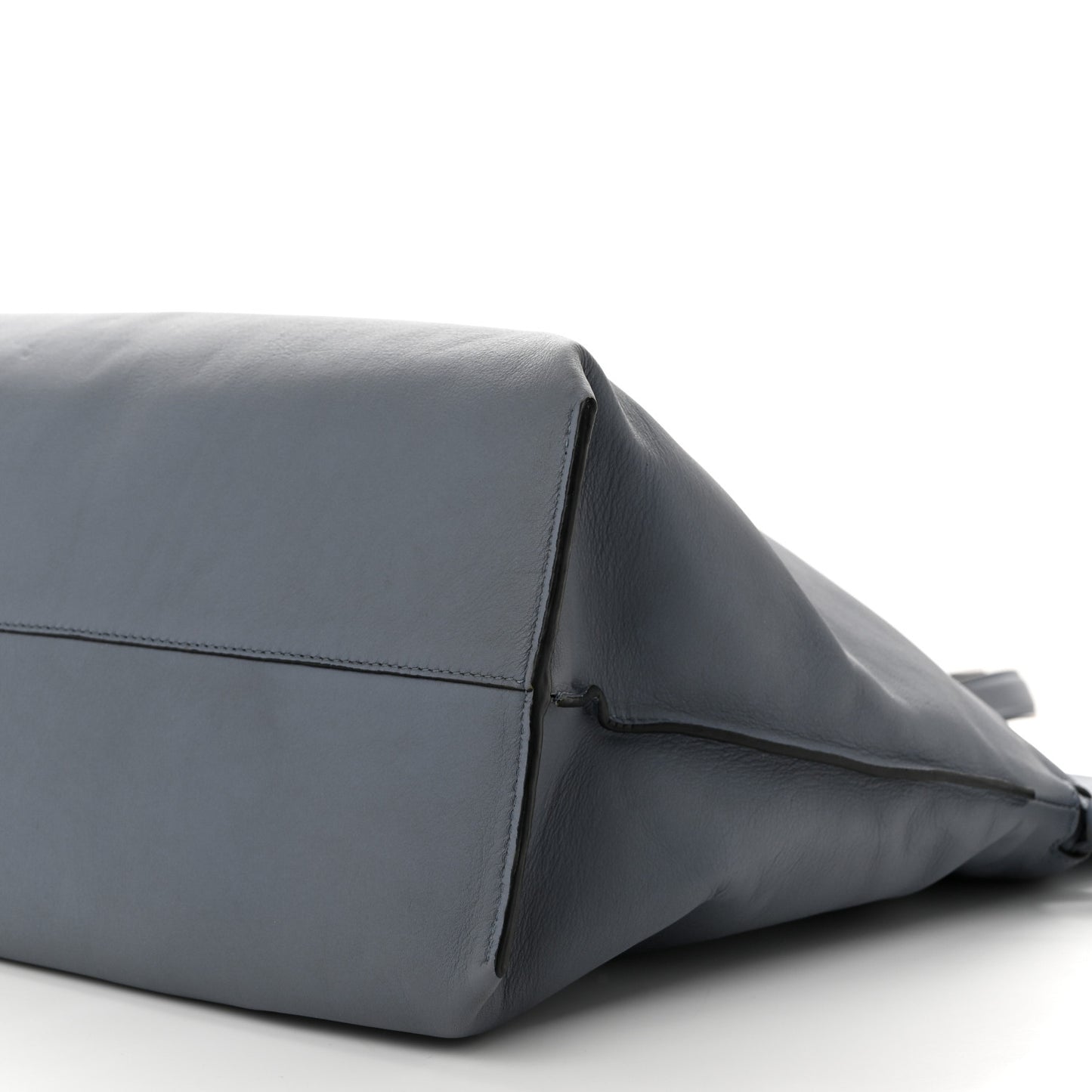 Calfskin Flamenco Knot XL Tote Bag Atlantic Blue