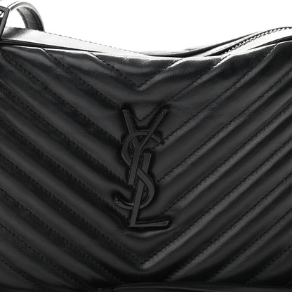Saint Laurent Calfskin Matelasse Monogram Lou Camera Bag Black 10 of 10