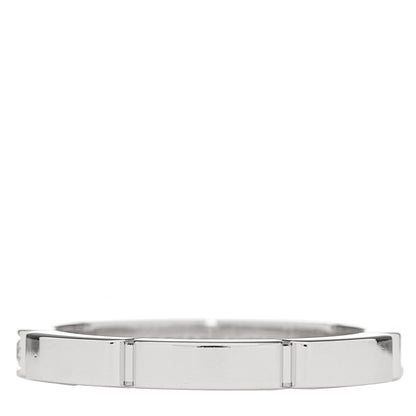 Cartier 18K White Gold Diamond Maillon Panthere Half Diamond Wedding Band Ring 51 5.75 3 of 6