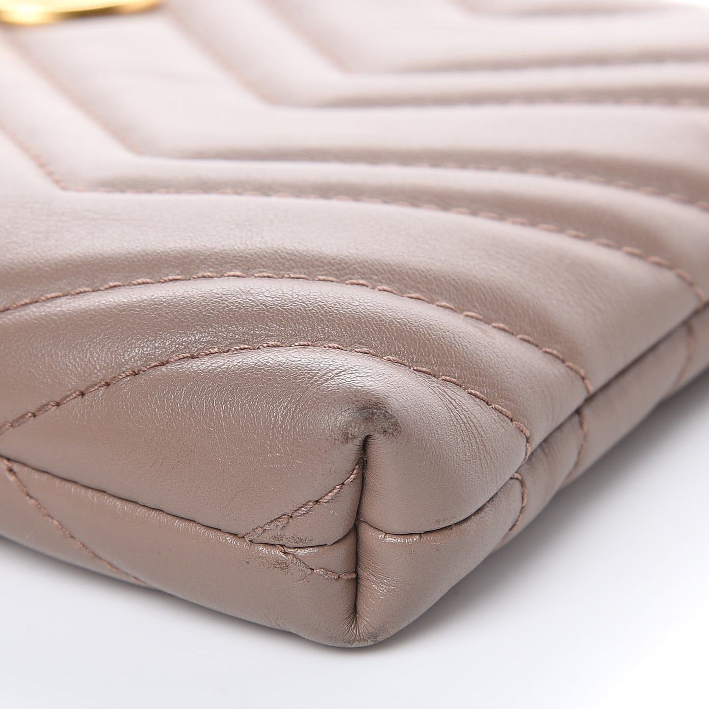 Calfskin Matelasse Mini GG Marmont Chain Bag Porcelain Rose