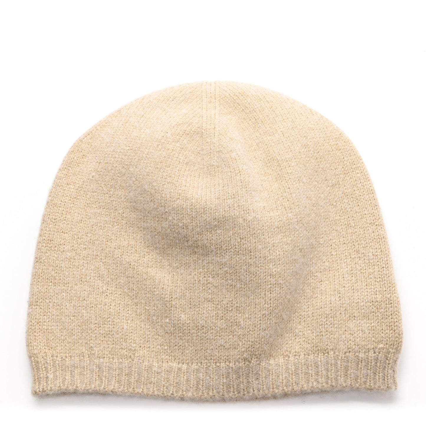 Cashmere Blend CC Beanie Hat Beige