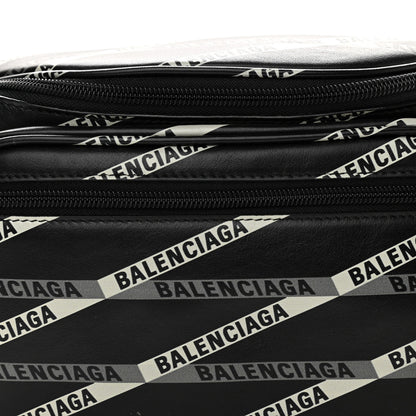 Balenciaga Smooth Calfskin Losange Monogram Explorer Belt Bag Black Grey 8 of 10