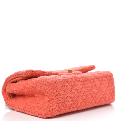 Chanel Wool Tweed Quilted 2.55 Reissue 225 Flap Coral 4 of 12