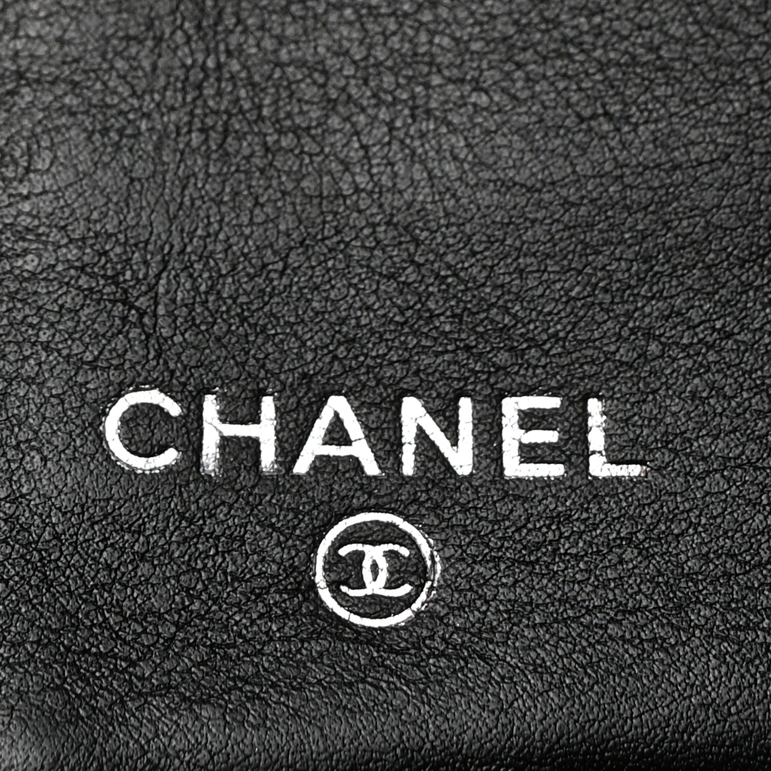 Chanel Striated Patent Calfskin Quilted Yen Wallet Black 5 of 8