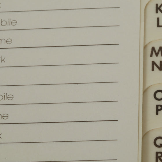 Monogram Agenda Cover w Address Book