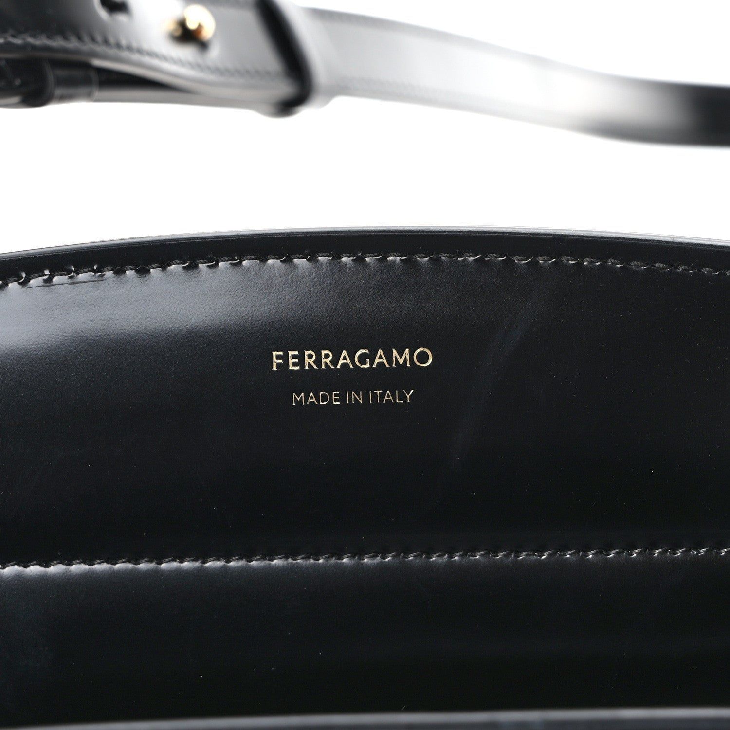 Salvatore Ferragamo Calfskin Pony Hair Hug Shoulder Bag Beige Testo Di Moro Black 6 of 10