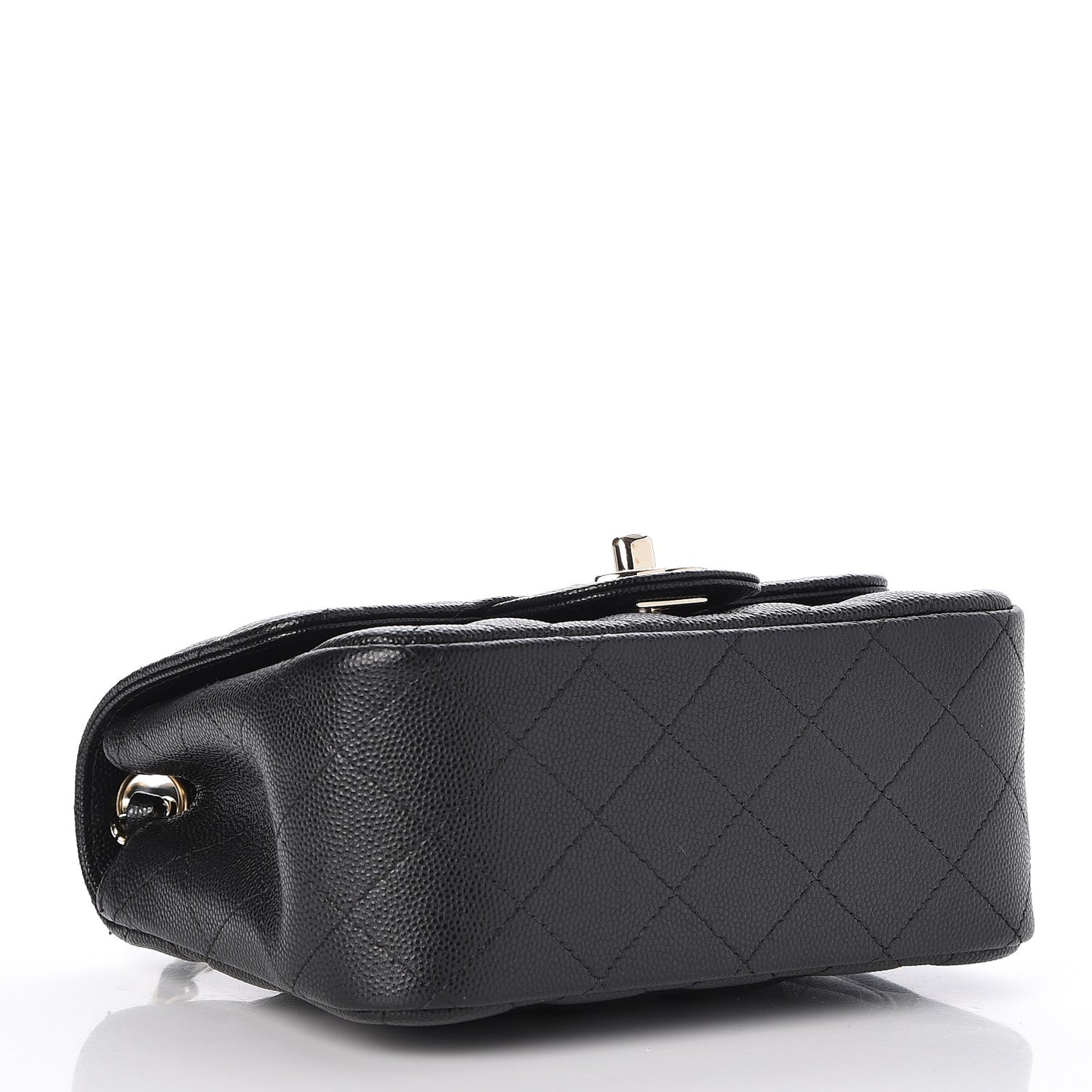Caviar Quilted Mini Square Flap Black