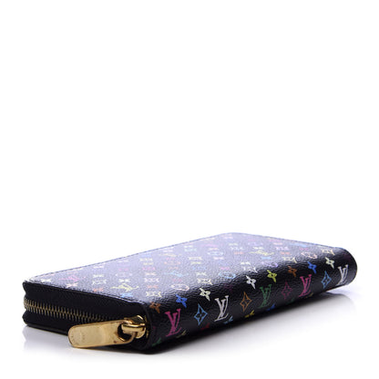 Louis Vuitton Monogram Multicolor Zippy Wallet Black 4 of 7