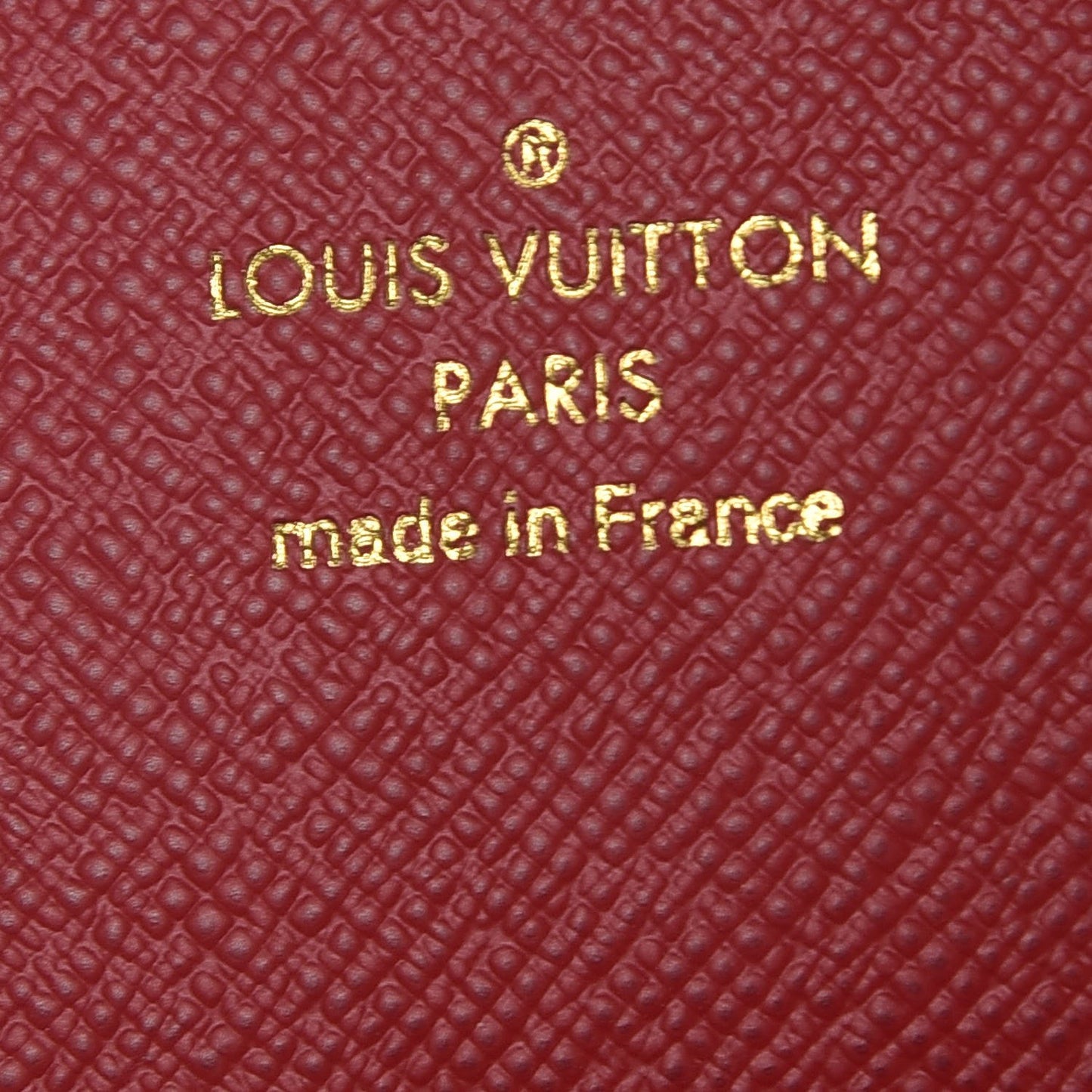 Damier Ebene Josephine Wallet Red