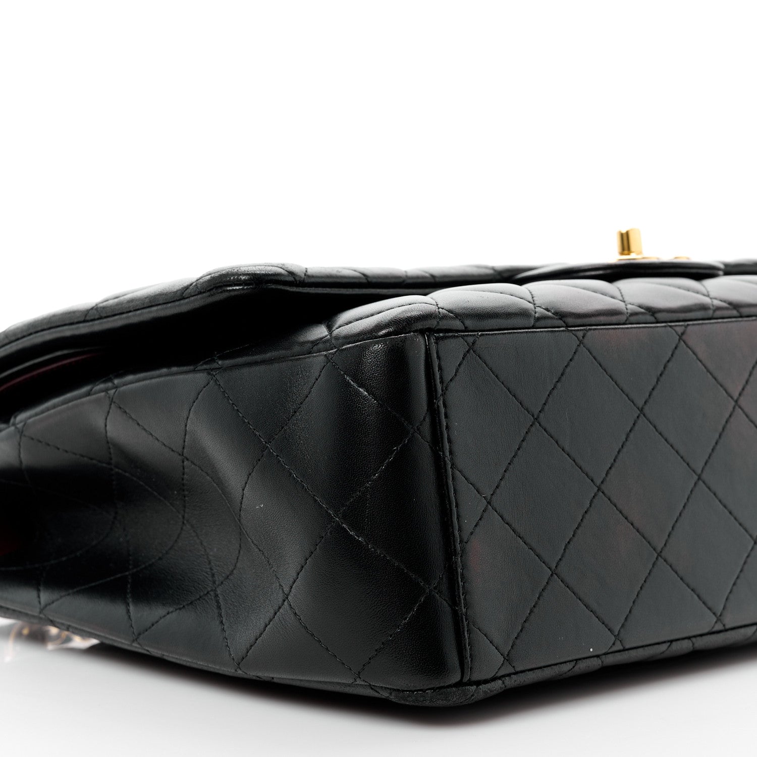 Chanel Lambskin Quilted Maxi Double Flap Black 10 of 11
