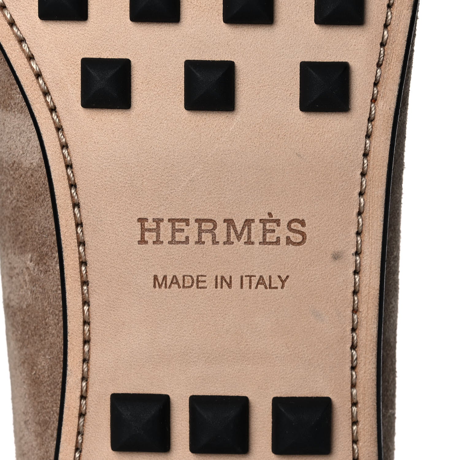 Hermes Suede Mens Come Moccasin Loafers 45 6 of 9