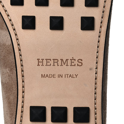 Hermes Suede Mens Come Moccasin Loafers 45 6 of 9