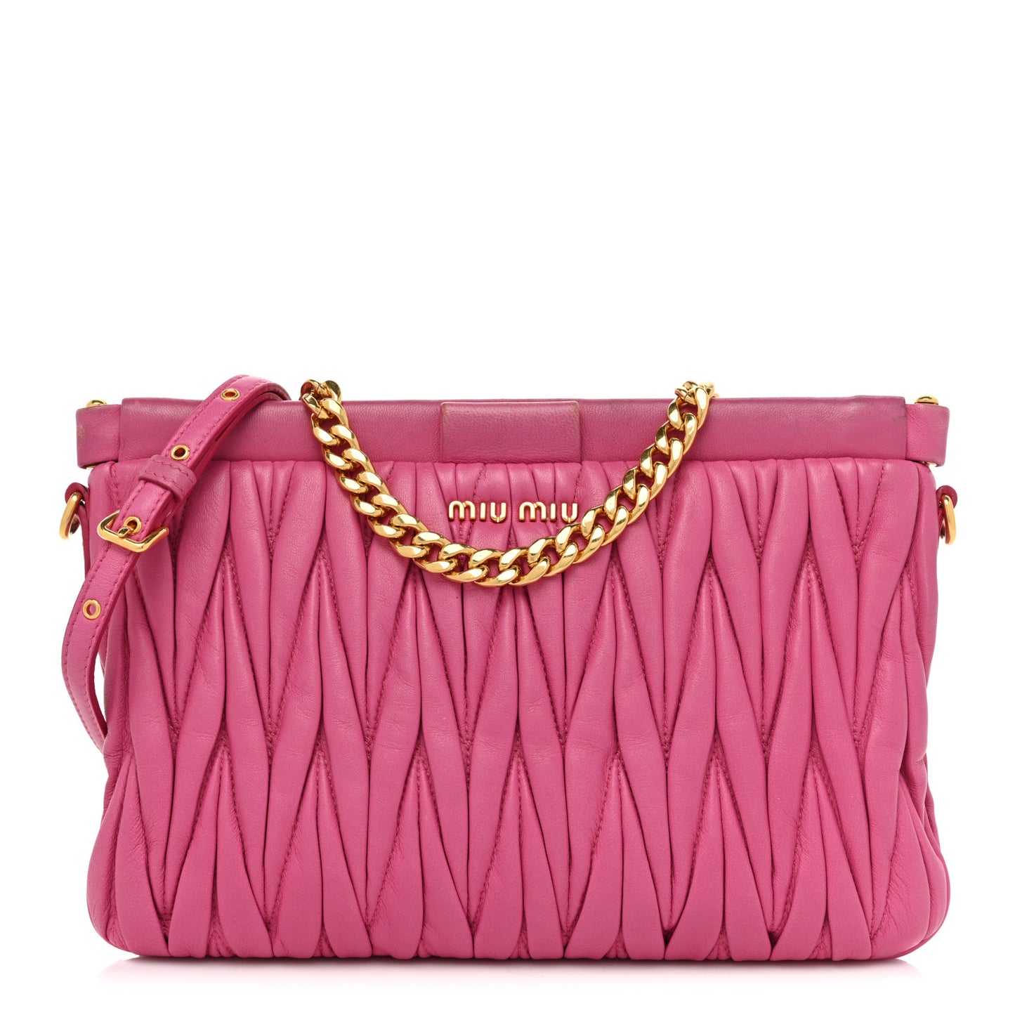 Nappa Matelasse Crossbody Peonia