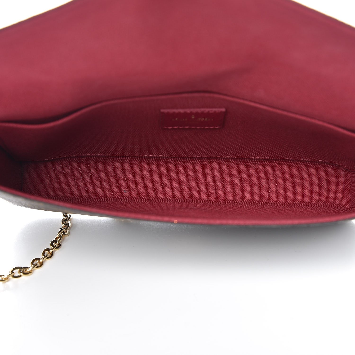 Louis Vuitton Monogram Pochette Felicie Chain Wallet Fuchsia 5 of 8