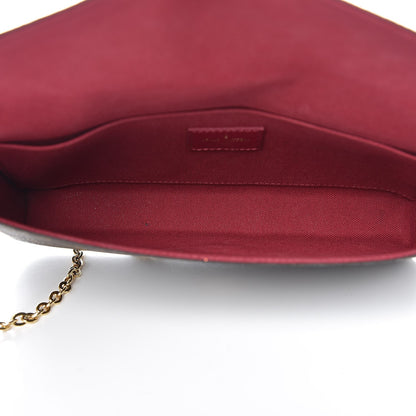 Louis Vuitton Monogram Pochette Felicie Chain Wallet Fuchsia 5 of 8