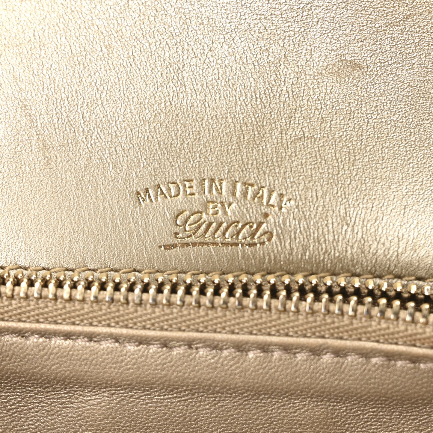 Metallic Snakeskin 1973 Chain Shoulder Bag Gold