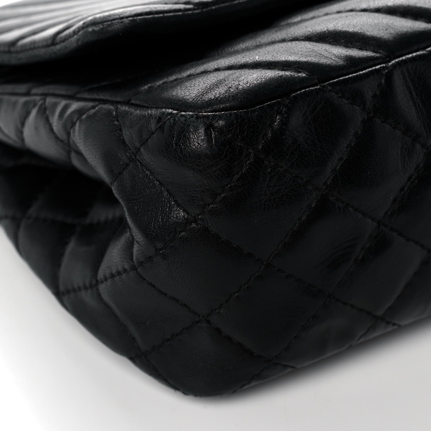 Chanel Lambskin Chevron Quilted Single Flap Black 8 of 11