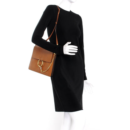 Chloe Goatskin Medium Faye Shoulder Bag Caramel 2 of 8