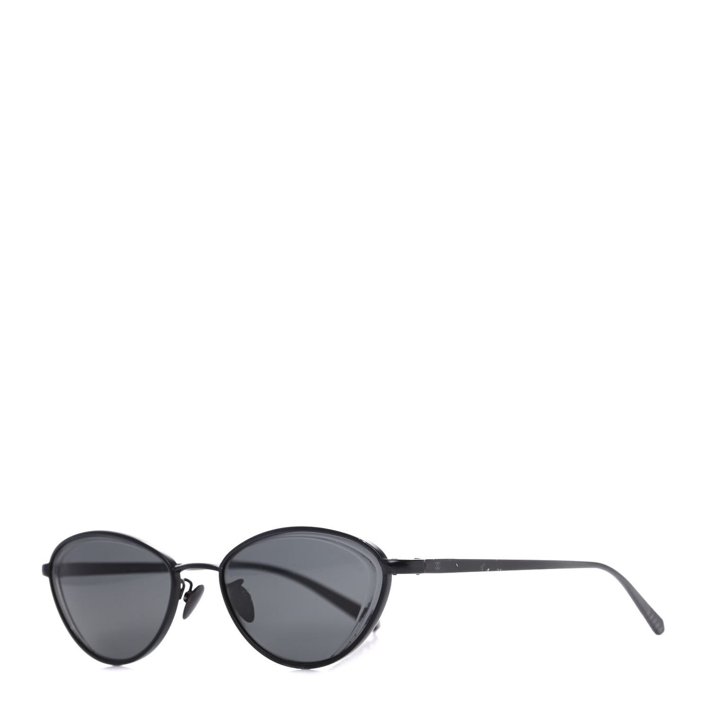 Metal Cat Eye Sunglasses 4255 Black