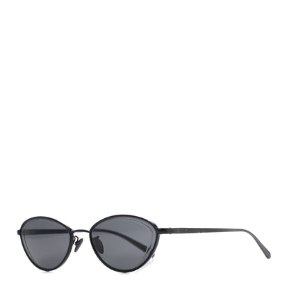 Chanel Metal Cat Eye Sunglasses 4255 Black 1 of 8
