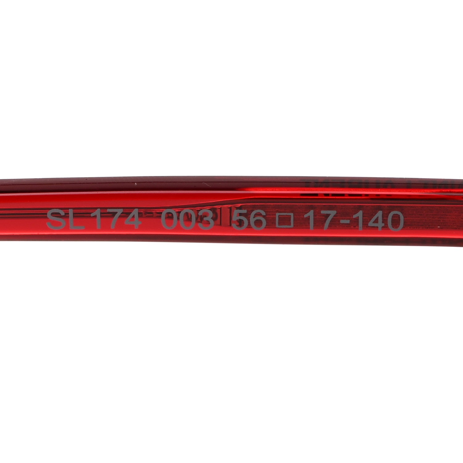 Saint Laurent Acetate Square Sunglasses Red 5 of 8
