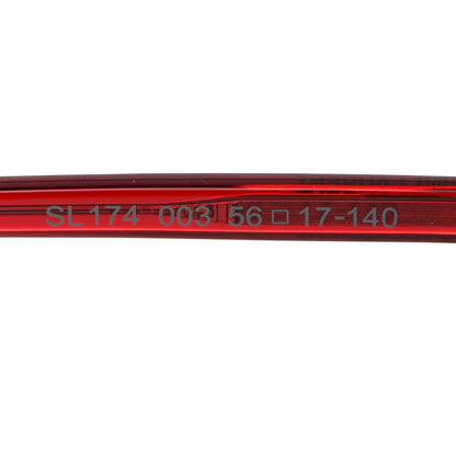 Saint Laurent Acetate Square Sunglasses Red 5 of 8