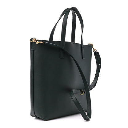 Saint Laurent Calfskin Toy Shopping Tote Dark Green 3 of 10