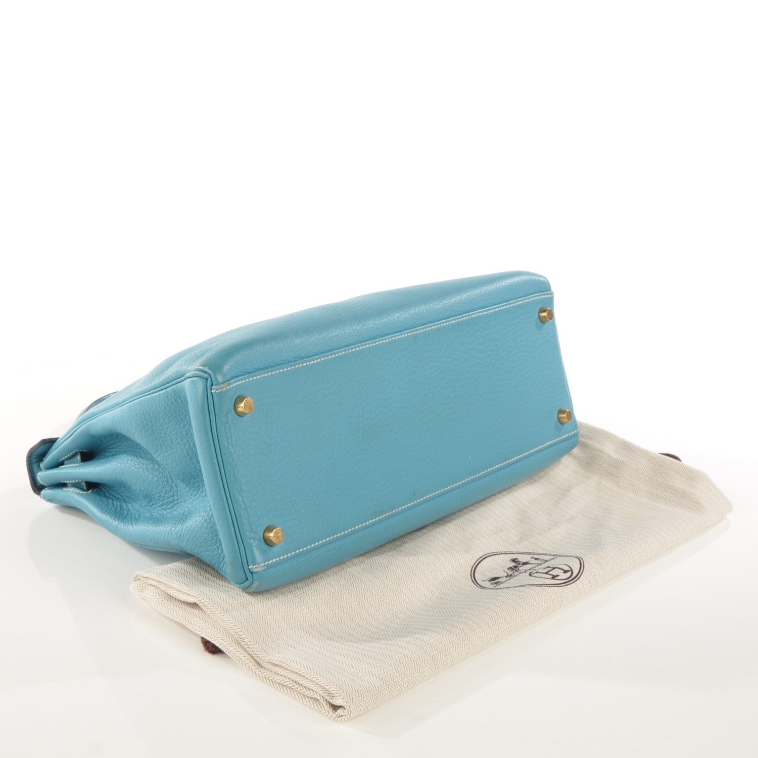 Hermes Taurillon Clemence Kelly Retourne 32 Blue Jean 4 of 20