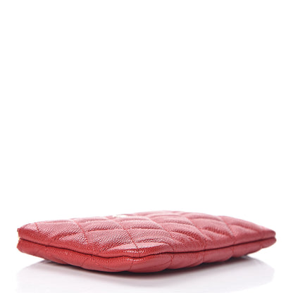 Chanel Caviar Quilted Small Cosmetic Case Red 4 of 8
