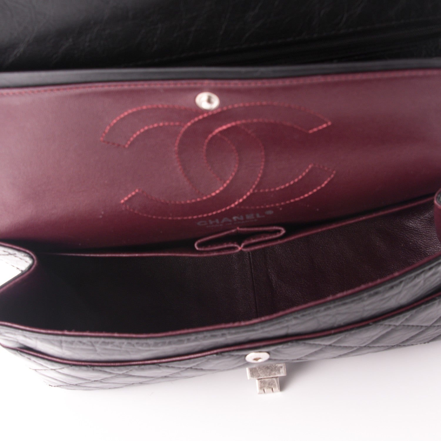 Chanel Aged Calfskin Quilted 2.55 Reissue 226 Flap Black 6 of 8