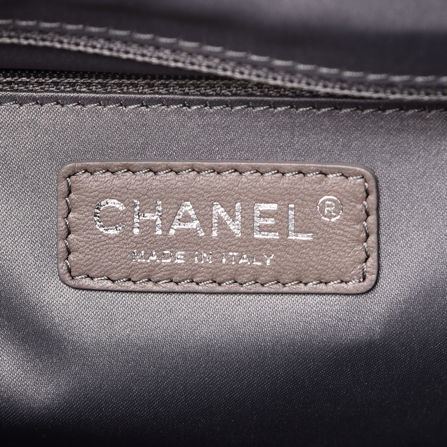 Chanel Caviar Quilted XL Grand Shopping Tote GST Dark Navy Blue 6 of 8