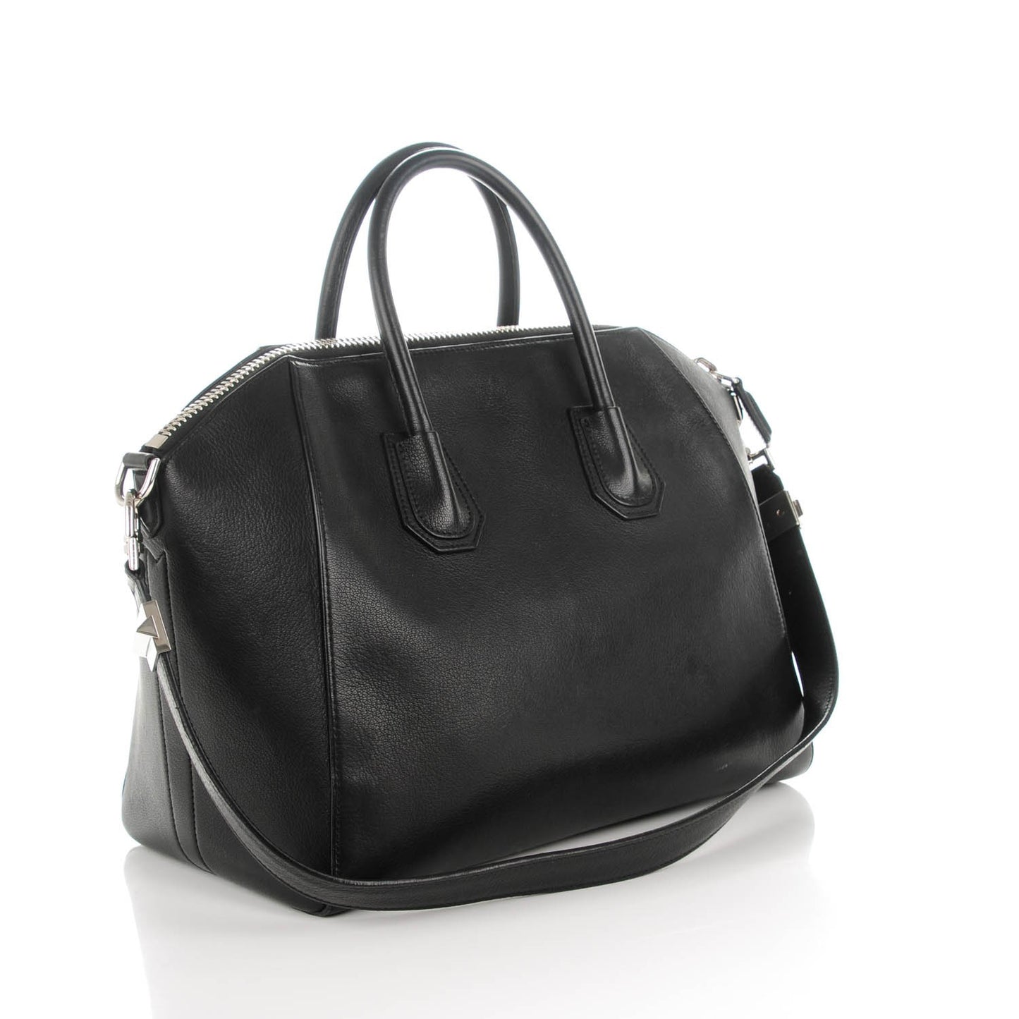 Sugar Goatskin Medium Antigona Black