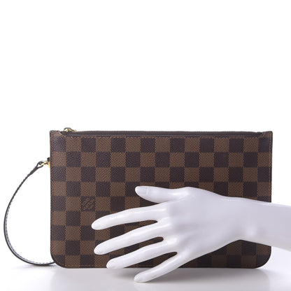 Louis Vuitton Damier Ebene Neverfull MM GM Pochette 2 of 8