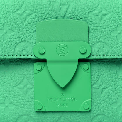 Louis Vuitton Taurillon Monogram S Lock Messenger Minty Green 8 of 10