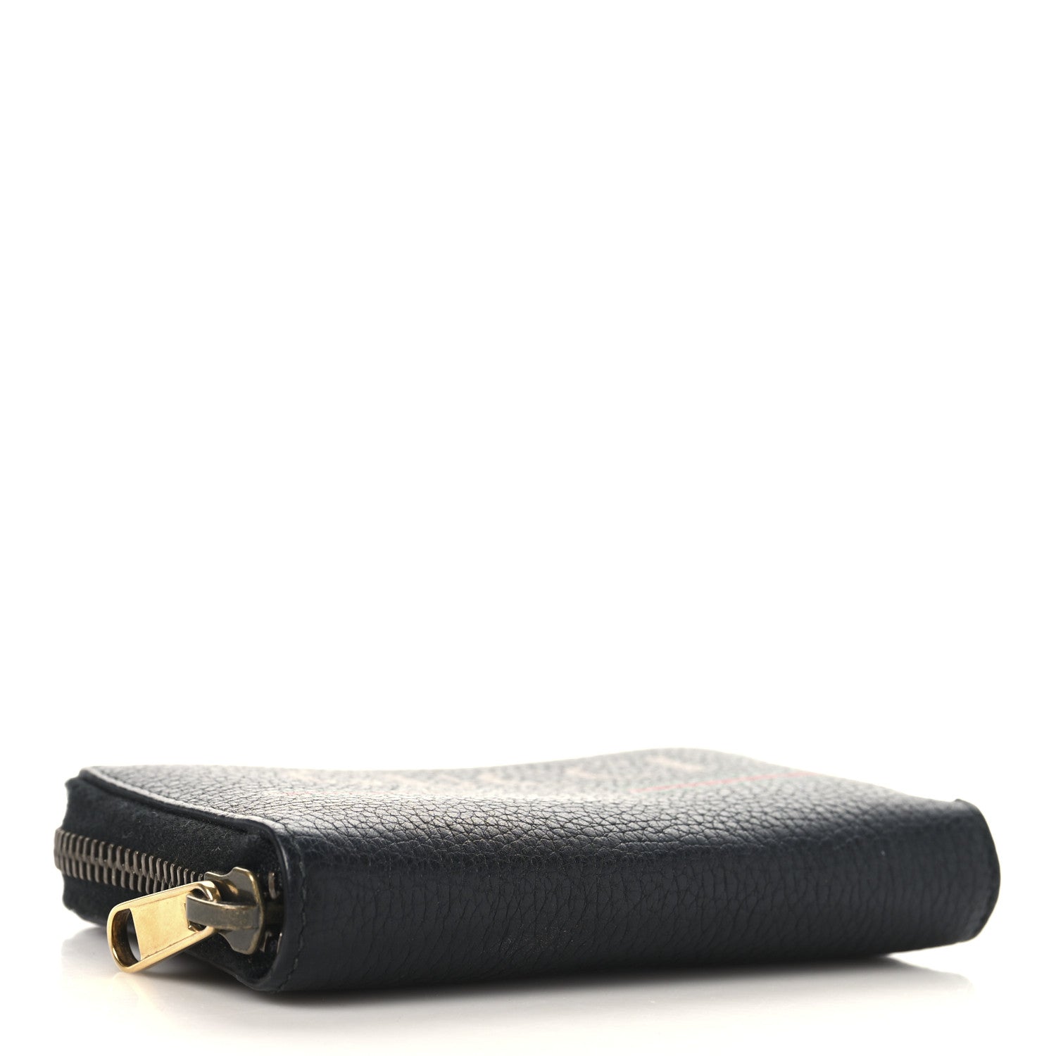 Gucci Calfskin Logo Zip Around Card Case Black 4 of 10