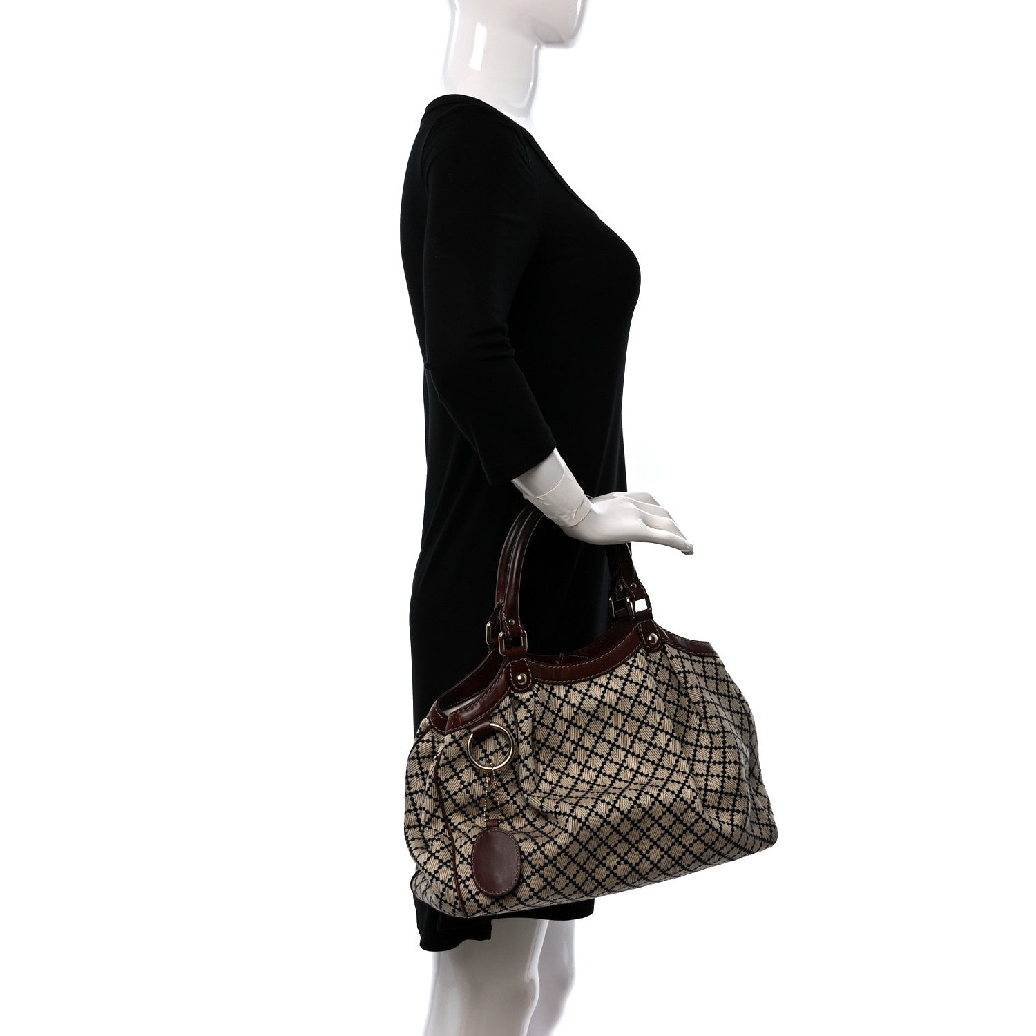 Gucci Diamante Medium Sukey Tote Brown 2 of 11