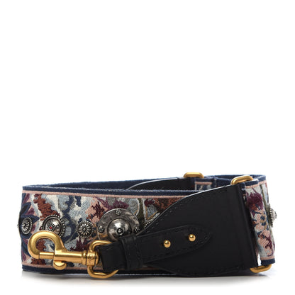 Christian Dior Canvas Embroidered Studded KaleiDiorscopic Shoulder Strap Multicolor 1 of 4