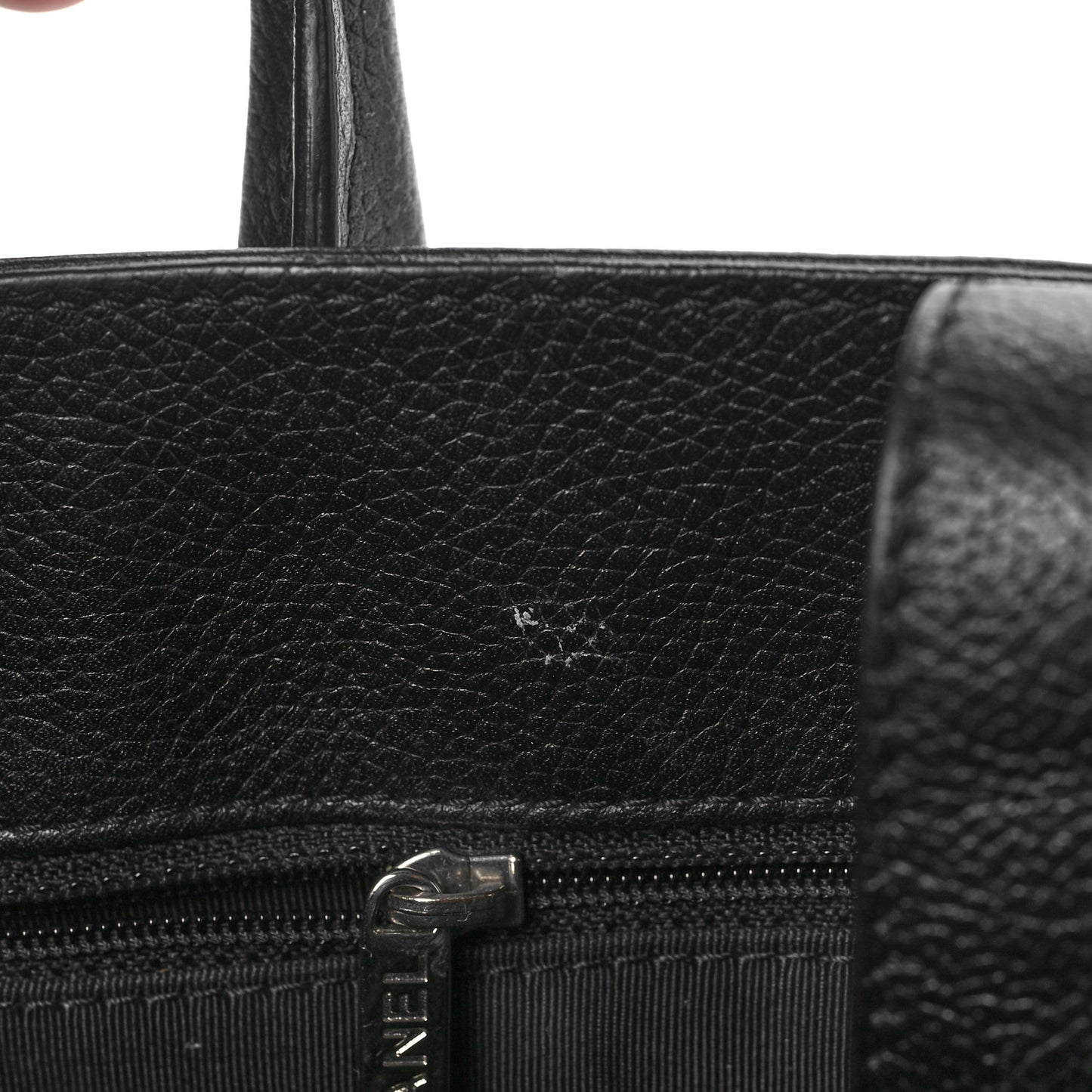 Calfskin Cerf Executive Shopper Tote Black