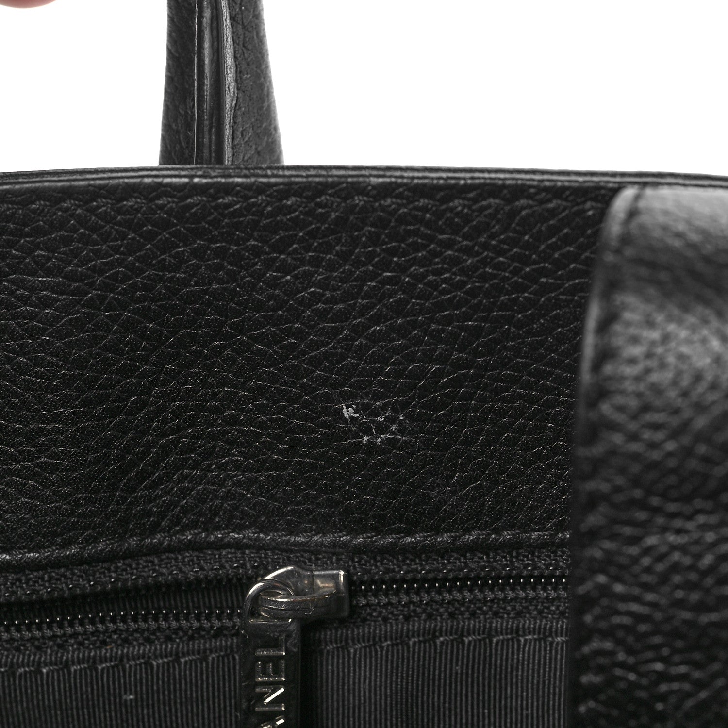 Chanel Calfskin Cerf Executive Shopper Tote Black 8 of 10