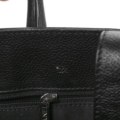 Chanel Calfskin Cerf Executive Shopper Tote Black 8 of 10