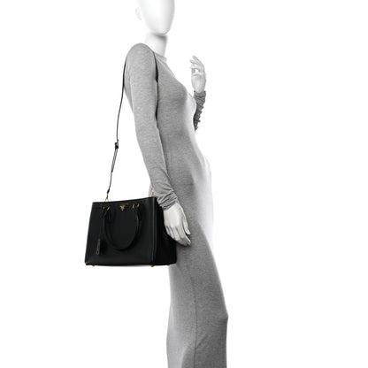 Prada Saffiano Lux Medium Tote Black 2 of 10