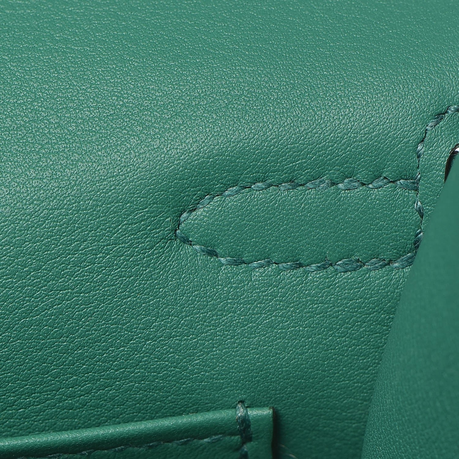 Hermes Swift Kelly Pochette Clutch Vert Vertigo 22 of 28
