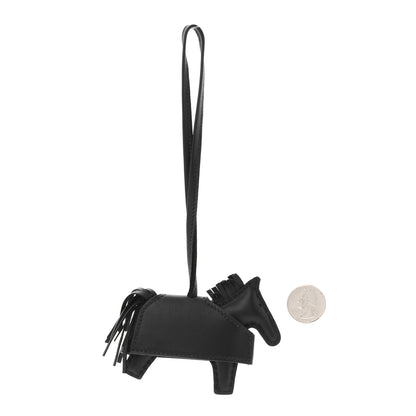 Hermes Milo Lambskin Studded Grigri Rodeo Robeo Rock Horse Bag Charm PM Black 2 of 5