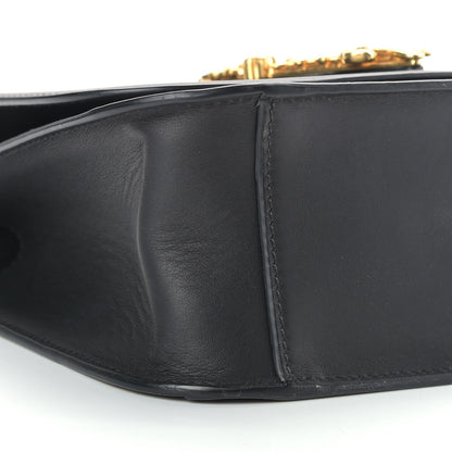 Versace Vitello Barocco Virtus Top Handle Shoulder Bag Black 8 of 12
