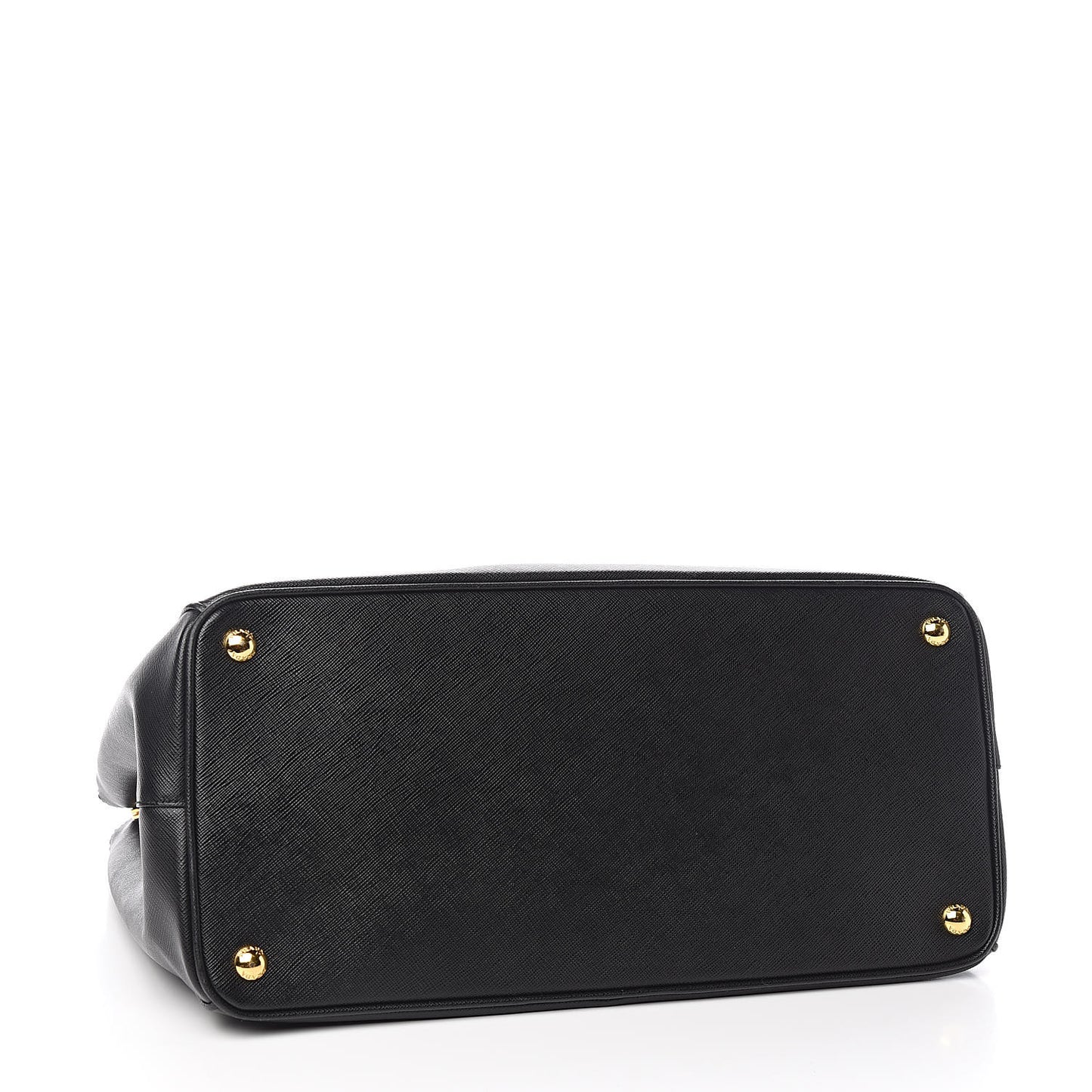 Saffiano Large Galleria Double Zip Tote Black