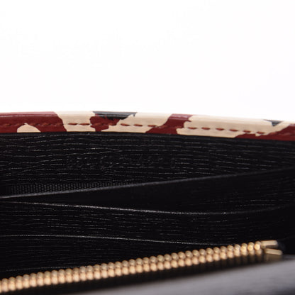 Gucci Patent Leopard Print Betty Chain Wallet Brick Red Black 9 of 9