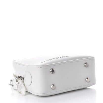 Balenciaga Shiny Day Calfskin XS Triangle Square Bag White 4 of 15